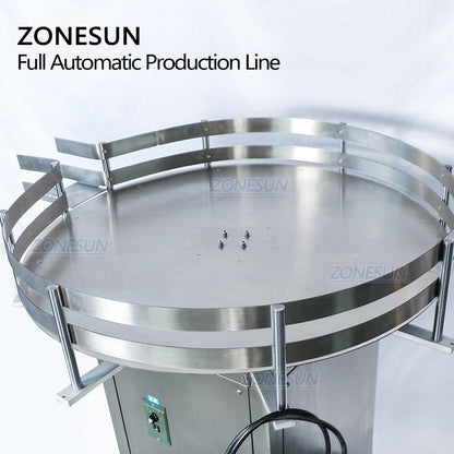 ZONESUN Custom Liquid Paste Filling And Capping Machine With Bottle Unscrambler