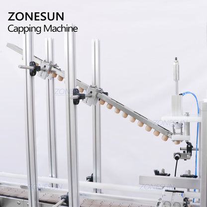 ZONESUN ZS-XG1870D1 Máquina pneumática automática de alimentação de rolhas de madeira prensada e niveladora