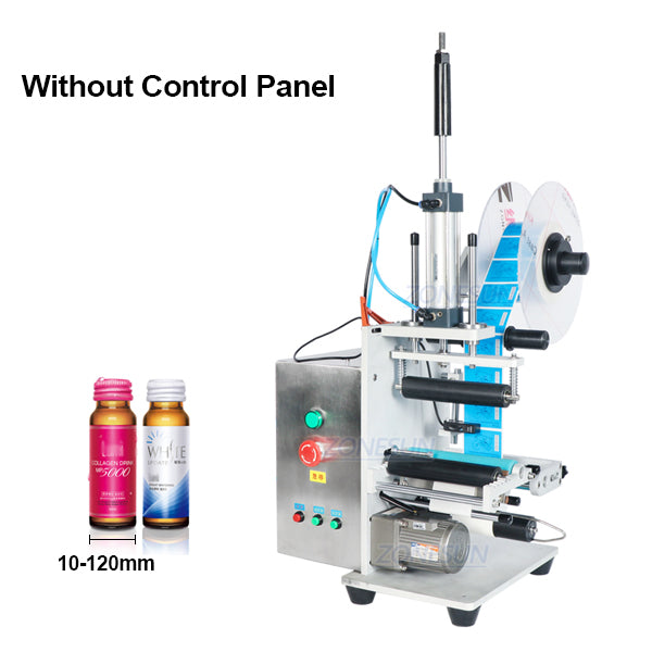 ZONESUN ZS-TB100 Máquina de etiquetar garrafa redonda semiautomática de lado duplo simples