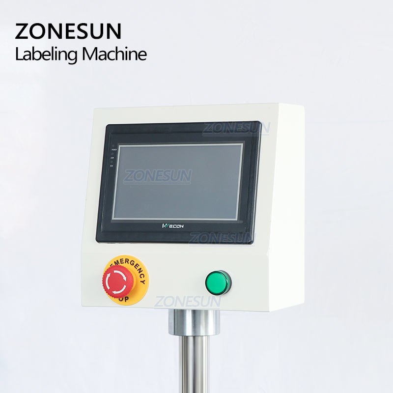 ZONESUN ZS-TB125 Automatic Flat Surface Bottle Bottom Labeling Machine