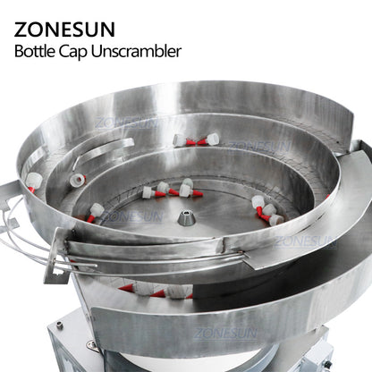 ZONESUN Automatic Vibratory Cap Unscrambler For Production Line