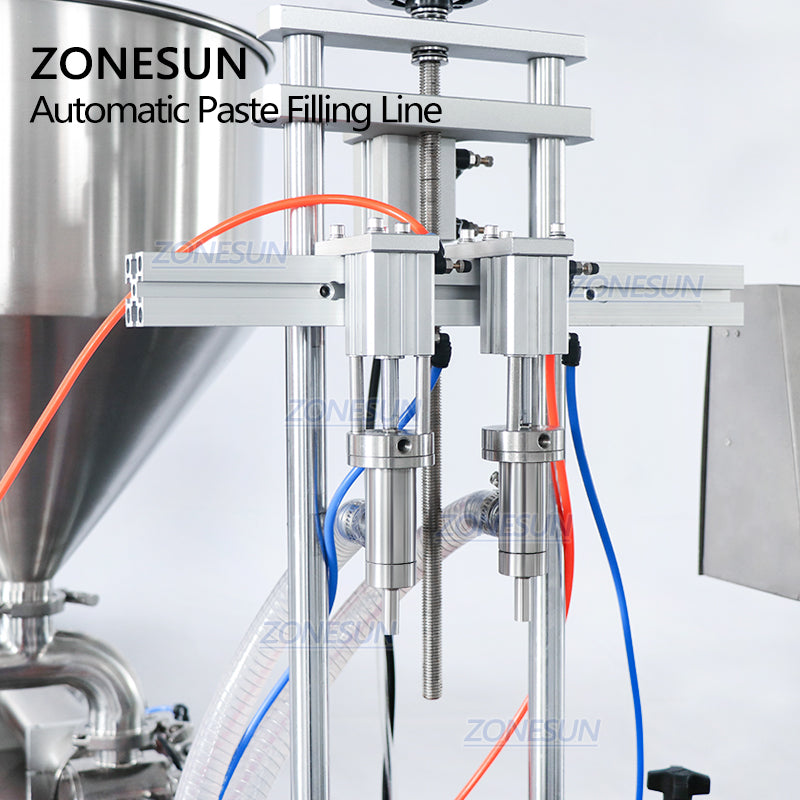 ZONESUN ZS-FAL180C8 Desktop Paste 2 Nozzles Filling Capping and Labeling Machine