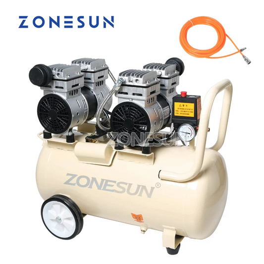 ZONESUN Powerful Pure Copper Piston Type Mute Oil-Free Air Compressor