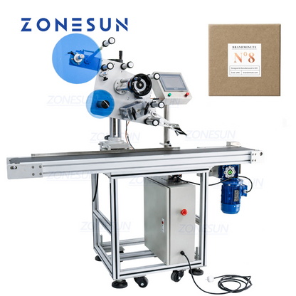 ZONESUN Automatic Flat Surface Labeling Machine With Date Coder