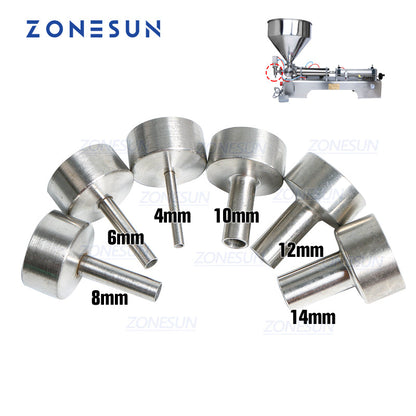 ZONESUN Nozzle for Filling Machine G1 4mm 6mm 8mm 10mm 12mm 14mm