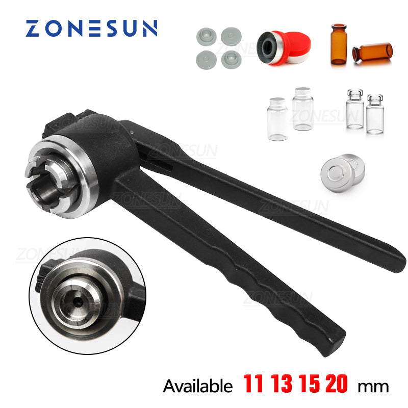 ZONESUN ZS-PVC2 13/15/20mm Manual Penicillin Bottle Capping Machine