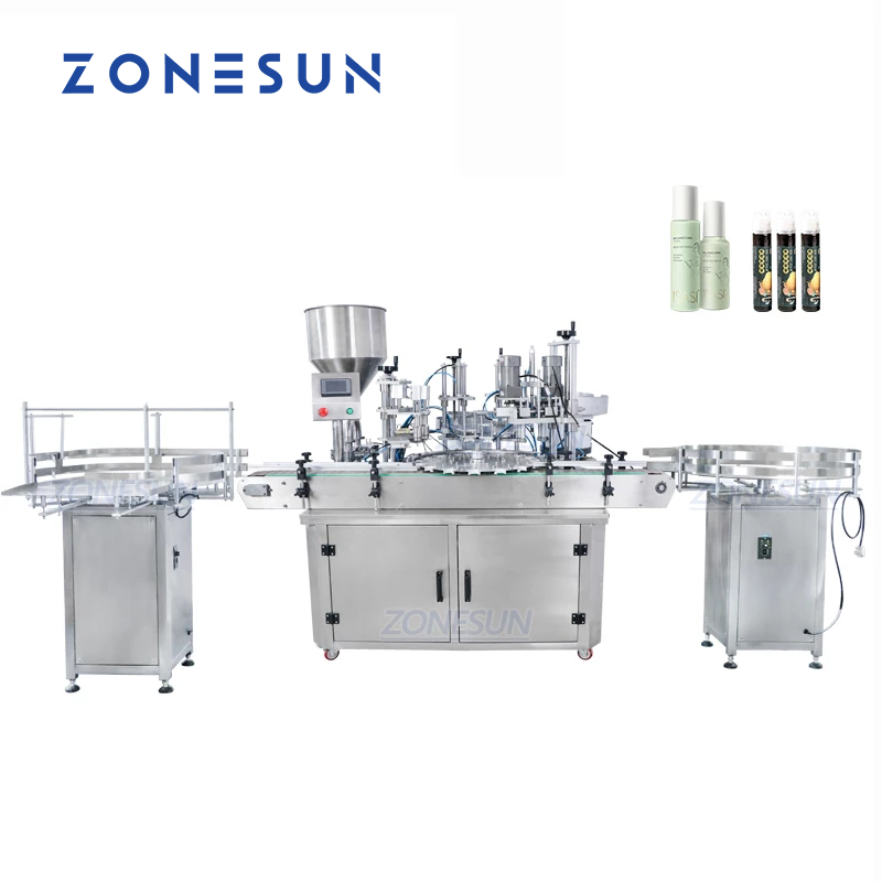 Máquina de llenado y tapado de pasta líquida personalizada ZONESUN con posicionador de botellas