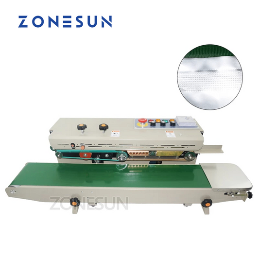 Máquina de sellado de banda continua de tinta ZONESUN FK-1000