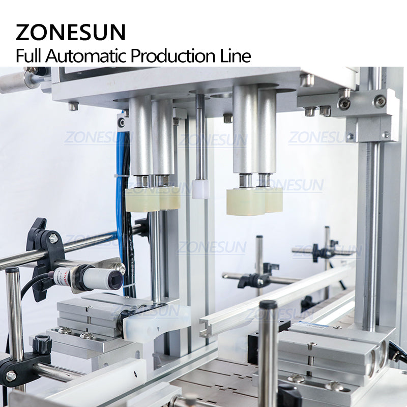 ZONESUN ZS-FAL180C9 Máquina automática de llenado, tapado y etiquetado de doble cara para botellas cuadradas