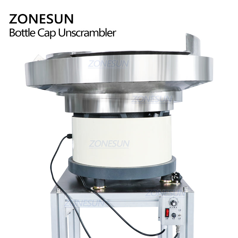 ZONESUN Automatic Vibratory Cap Unscrambler For Production Line