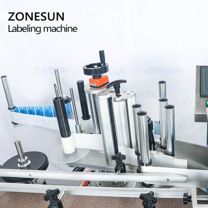 ZONESUN ZS-TB260 Máquina automática de etiquetado y posicionamiento redondo de doble cara 