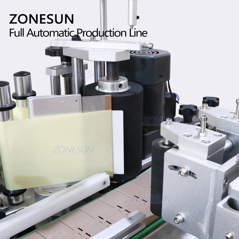 ZONESUN Pequena Bomba Magnética Automática para Enchimento de Líquido Máquina de Rotulagem de Garrafas Redondas