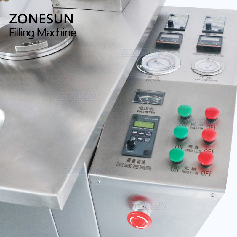 ZONESUN ZS-DTC Máquina semiautomática de llenado de cápsulas en polvo 