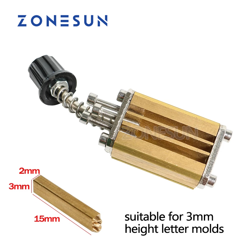 Suporte de molde ZONESUN para dispositivo de codificação de impressora LT-50D cabeça térmica 