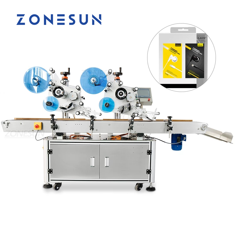 Etiquetadora plana automática de alta precisión ZONESUN ZS-TB831B para etiquetas transparentes normales