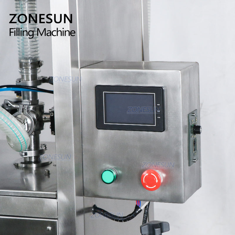 ZONESUN ZS-SV4GB 4 Boquillas Bomba de diafragma neumática Máquina de llenado de pasta