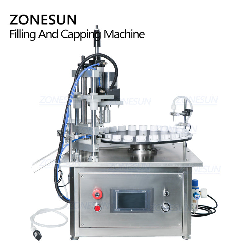 ZONESUN ZS-AFC1M Máquina de llenado y tapado de líquido con bomba magnética de vial pequeño personalizado