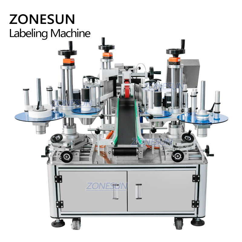 Etiquetadora de esquinas planas de dos cabezales ZONESUN ZS-TB833D 