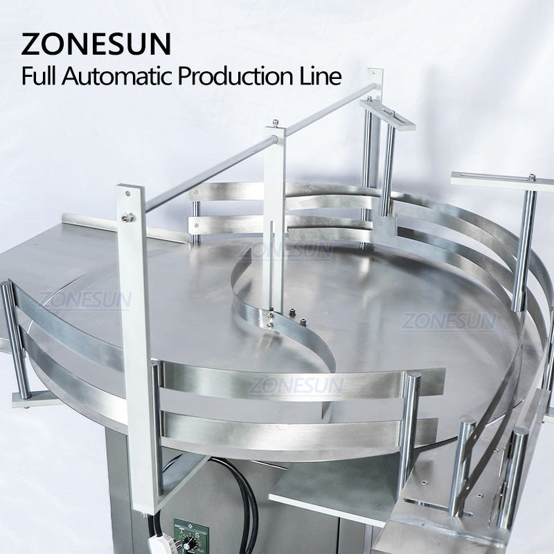 ZONESUN Custom Liquid Paste Filling And Capping Machine With Bottle Unscrambler