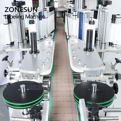 ZONESUN ZS-TB300Z Etiquetadora automática de doble cara cuadrada y redonda de doble uso 