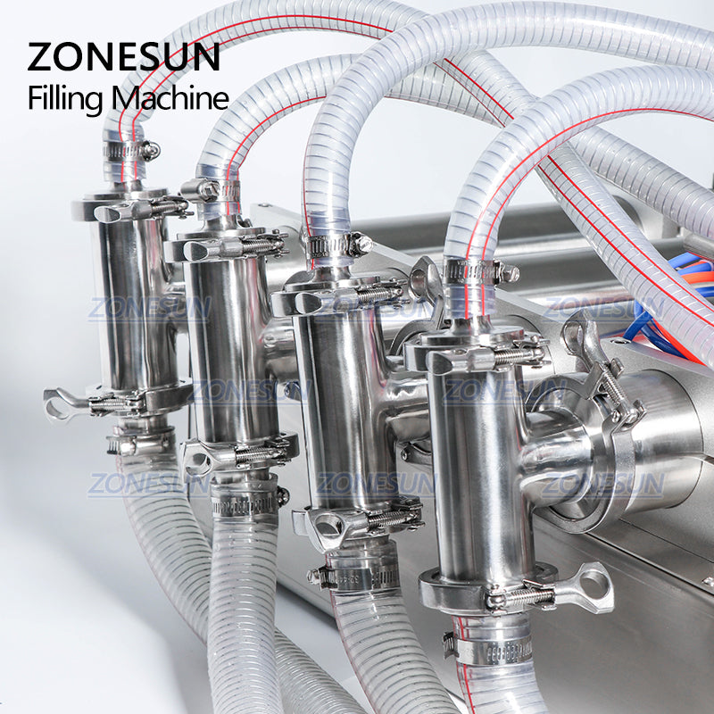 ZONESUN 4 Head Pneumatic Liquid Filling Machine