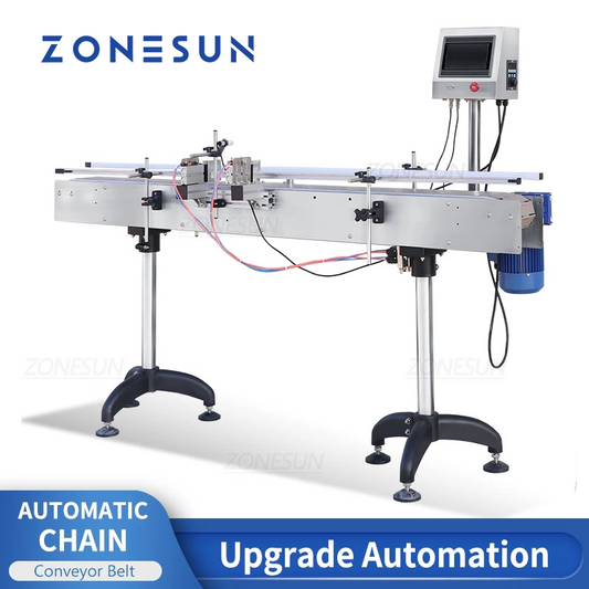 Banda transportadora de cadena automática ZONESUN ZS-CB100P 1.9m para cadena de producción