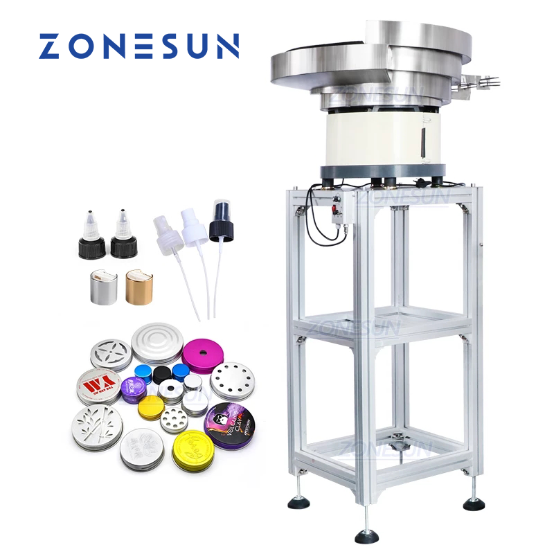 ZONESUN Automatic Vibratory Cap Unscrambler For Production Line