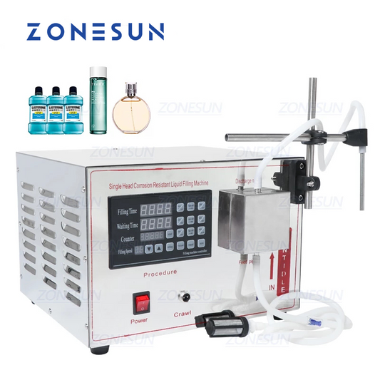 ZONESUN GZ-YG1 1-5000ml Máquina de enchimento de líquido com bomba magnética automática