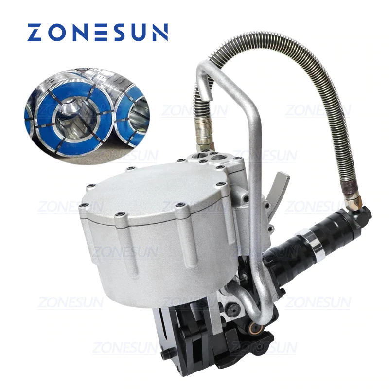 ZONESUN DB-KZ32 Automática pneumática 19-32mm Máquina de cintagem de cinto de aço