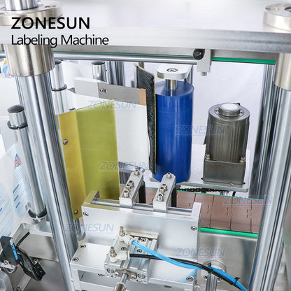 ZONESUN ZS-FAL180X1 Máquina automática de llenado de líquidos al vacío y etiquetadora de botellas redondas y cuadradas