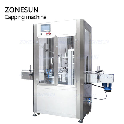 ZONESUN Custom Full Automatic Capping Machine With Dust Cover