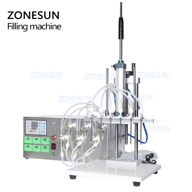 ZONESUN ZS-MP5500D 6 Diving Nozzles Magnetic Pump Liquid Filling Machine