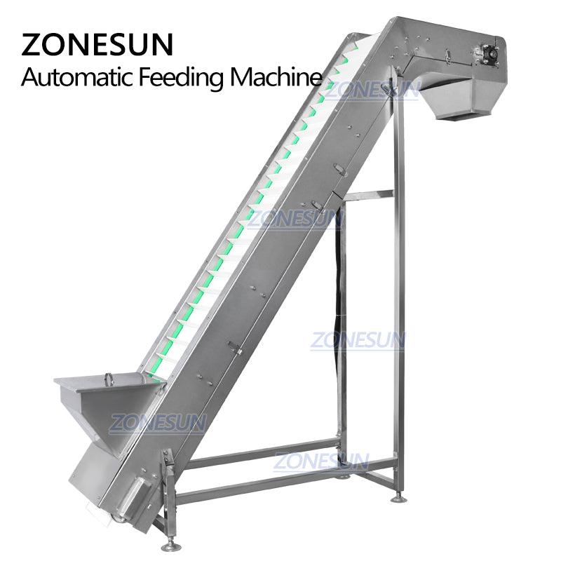 Máquina automática de alimentación de alimentos personalizada ZONESUN ZS-SLJ2 para cadena de producción 