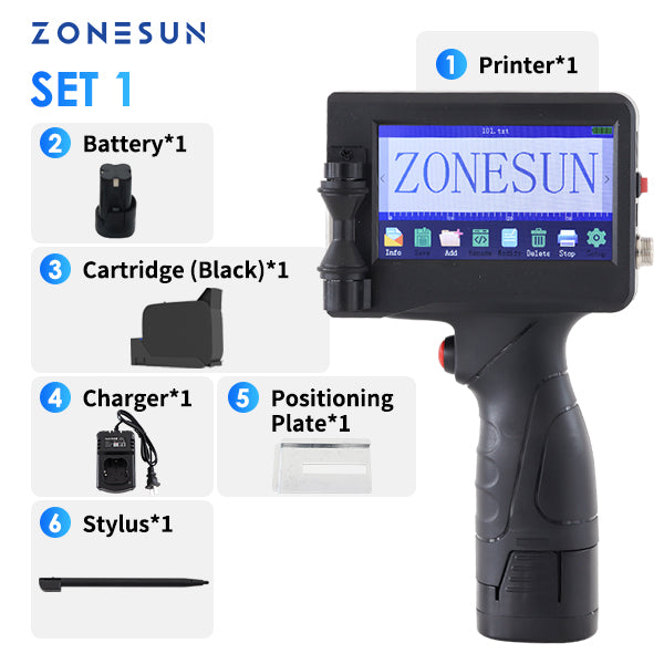 ZONESUN ZS-HIP127 Handheld Inkjet Printer Coding Machine