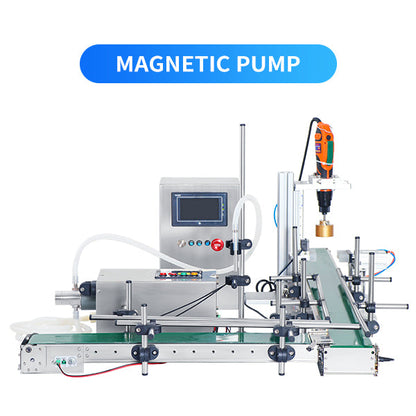 ZONESUN ZS-FAL90S Small Automatic Peristaltic/Magnetic Pump Liquid Filling Capping Machine