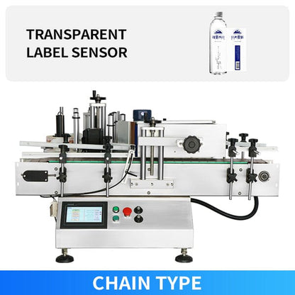 ZONESUN ZS-TB150 Automatic Round Bottle Labeling Machine Labeling Machine ZONESUN Chain Transparents Label 110V