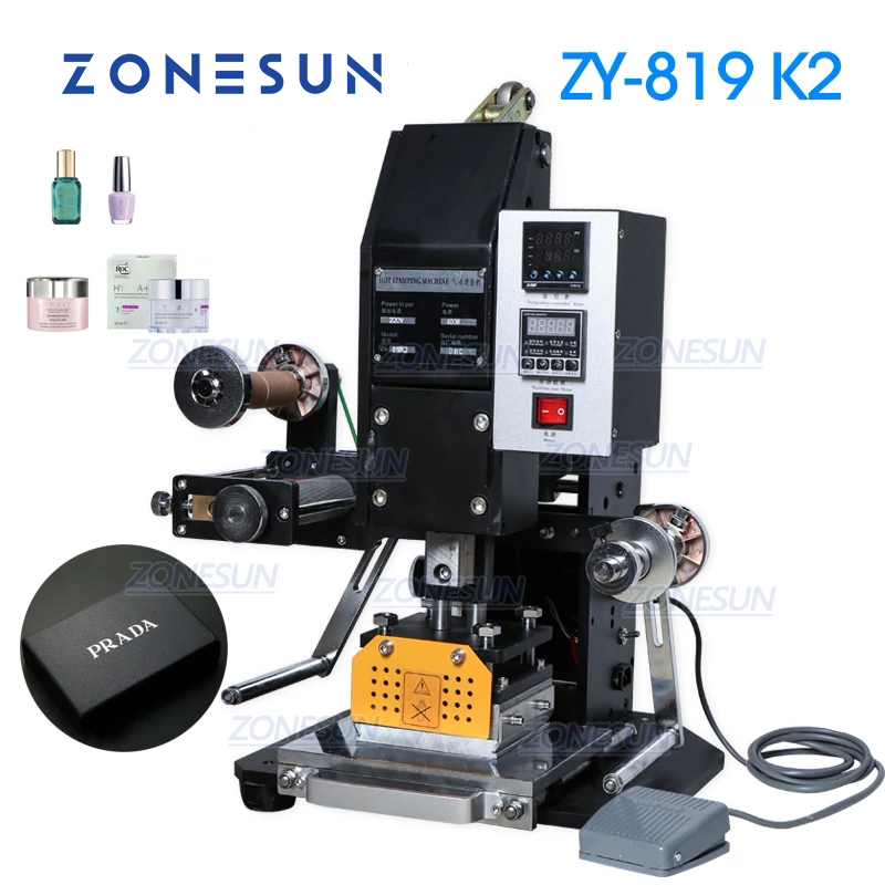 ZONESUN ZY-819K2  Semi-Automatic Pneumatic Hot Foil Stamping Machine