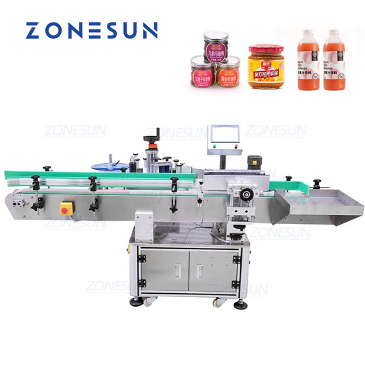 ZONESUN XL-T821 Máquina de rotulagem vertical automática de superfície redonda com codificador de data