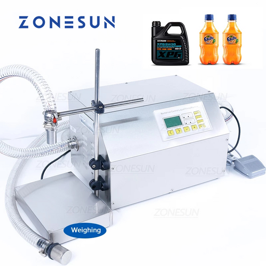 ZONESUN ZS-DP431W 150-35000ml Bomba de diafragma de gran flujo Máquina de llenado de pesaje de líquidos