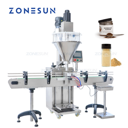 ZONESUN ZS-FM730A 10-2000g Máquina pneumática automática de enchimento de pó