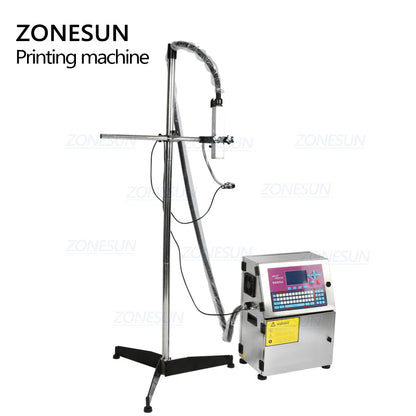 Impresora de inyección de tinta ZONESUN con soporte para cadena de producción 