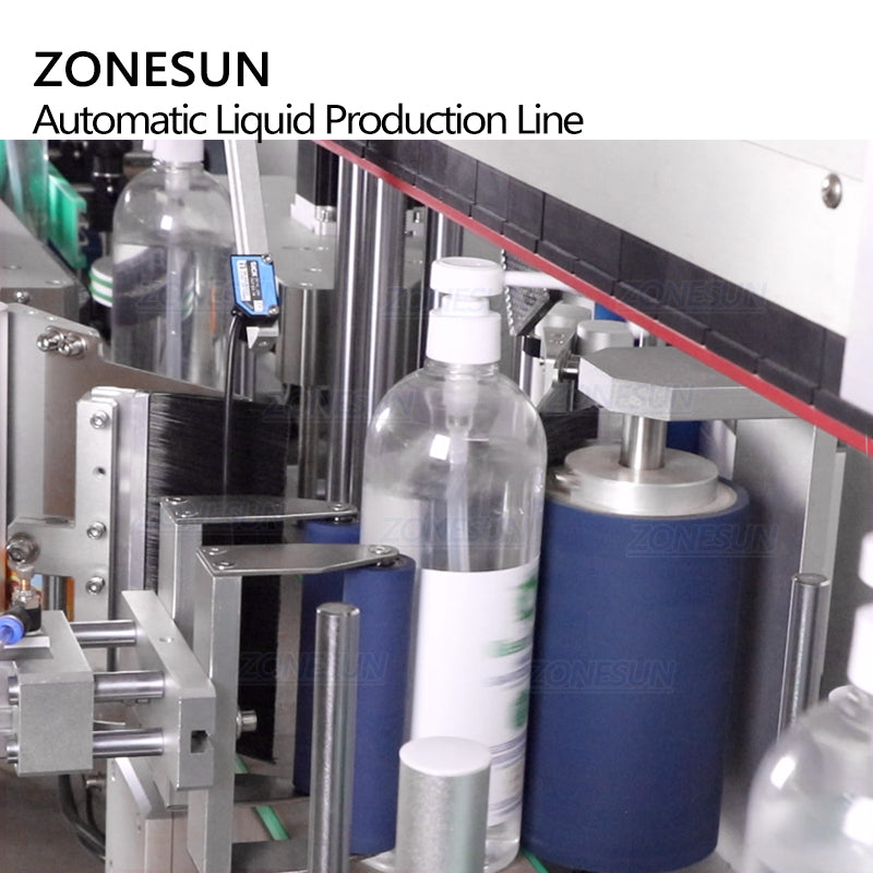 ZONESUN Máquina de etiquetado, tapado y llenado servo de pasta líquida inflamable a prueba de explosiones