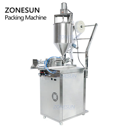 ZONESUN ZS-GFGT50 3-50ml Máquina automática de enchimento e selagem de pasta 