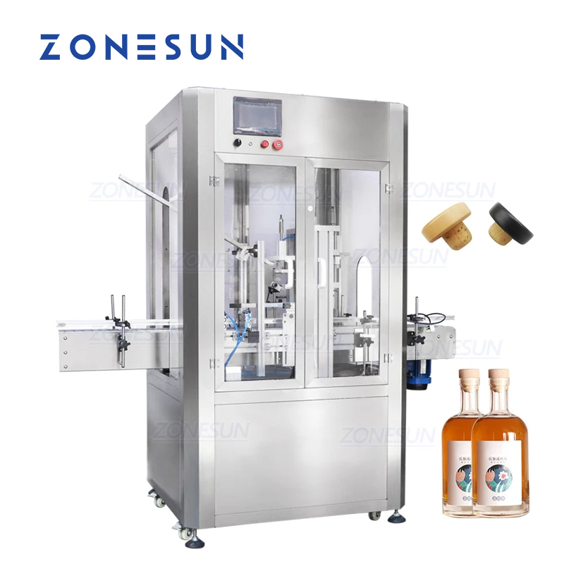 ZONESUN Custom Full Automatic Capping Machine With Dust Cover