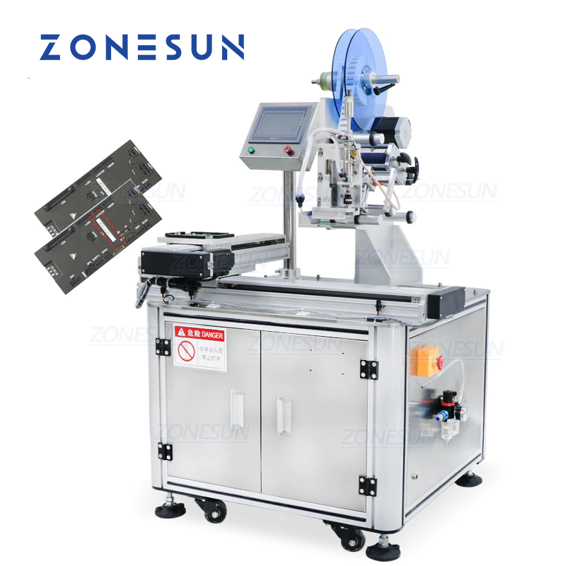 ZONESUN ZS-TB452Z Semi Automatic Circuit Board Flat Labeling Machine