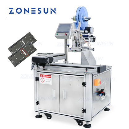 ZONESUN ZS-TB452Z Máquina de rotulagem plana de placa de circuito semiautomática