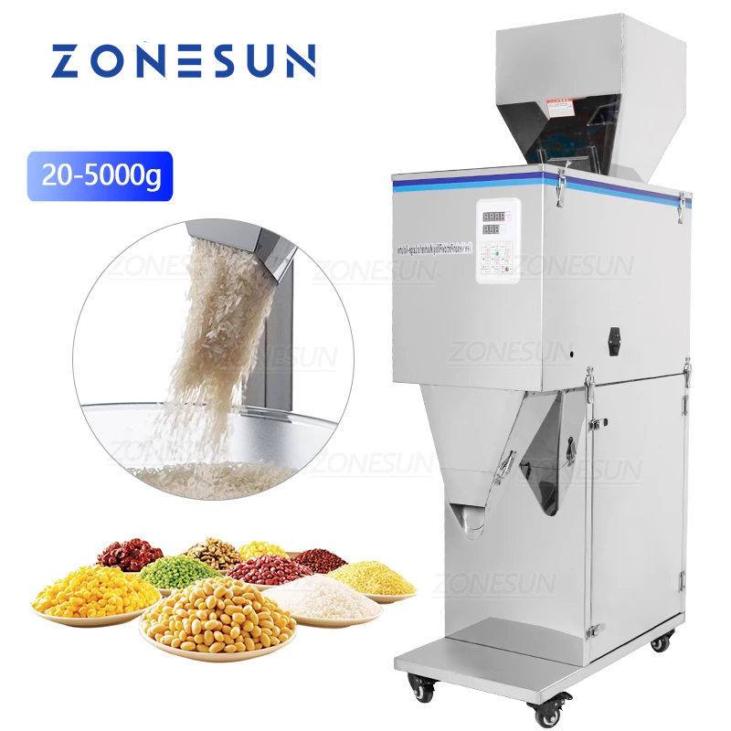 ZONESUN DL-5000 Máquina de pesaje de llenado de polvo semiautomática