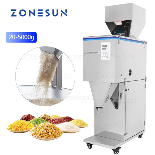 ZONESUN DL-5000 Máquina de pesagem de enchimento de pó semiautomática