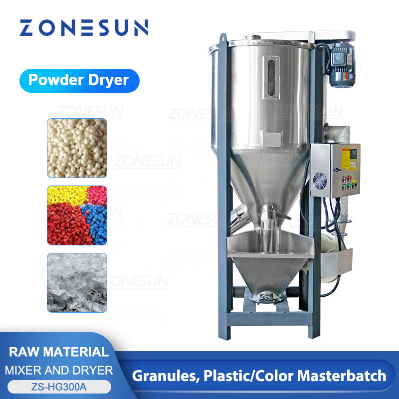 ZONESUN ZS-HG300A Máquina mezcladora y secadora granular 