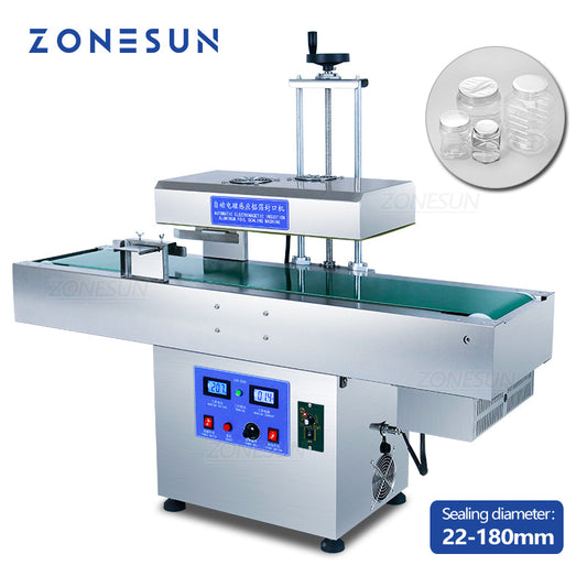 ZONESUN ZS-FK1800 22-180mm Máquina de selagem de folha de alumínio de indução eletromagnética